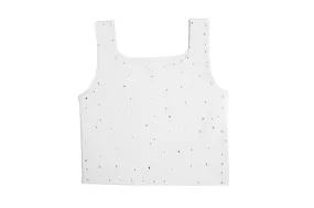 MIA Glam Stud Tank in WHite