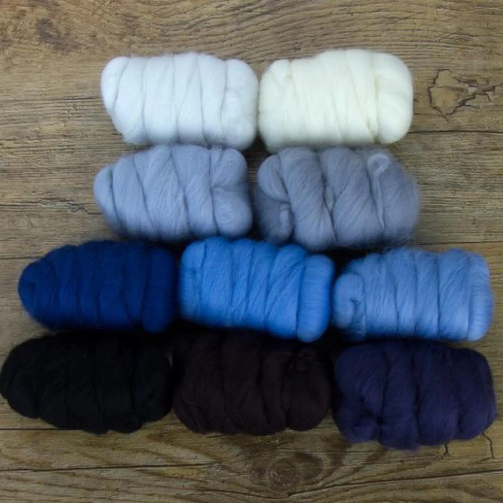 Mixed Merino Wool Variety Pack | Glacier Chill (Multicolored) 250 Grams, 23 Micron