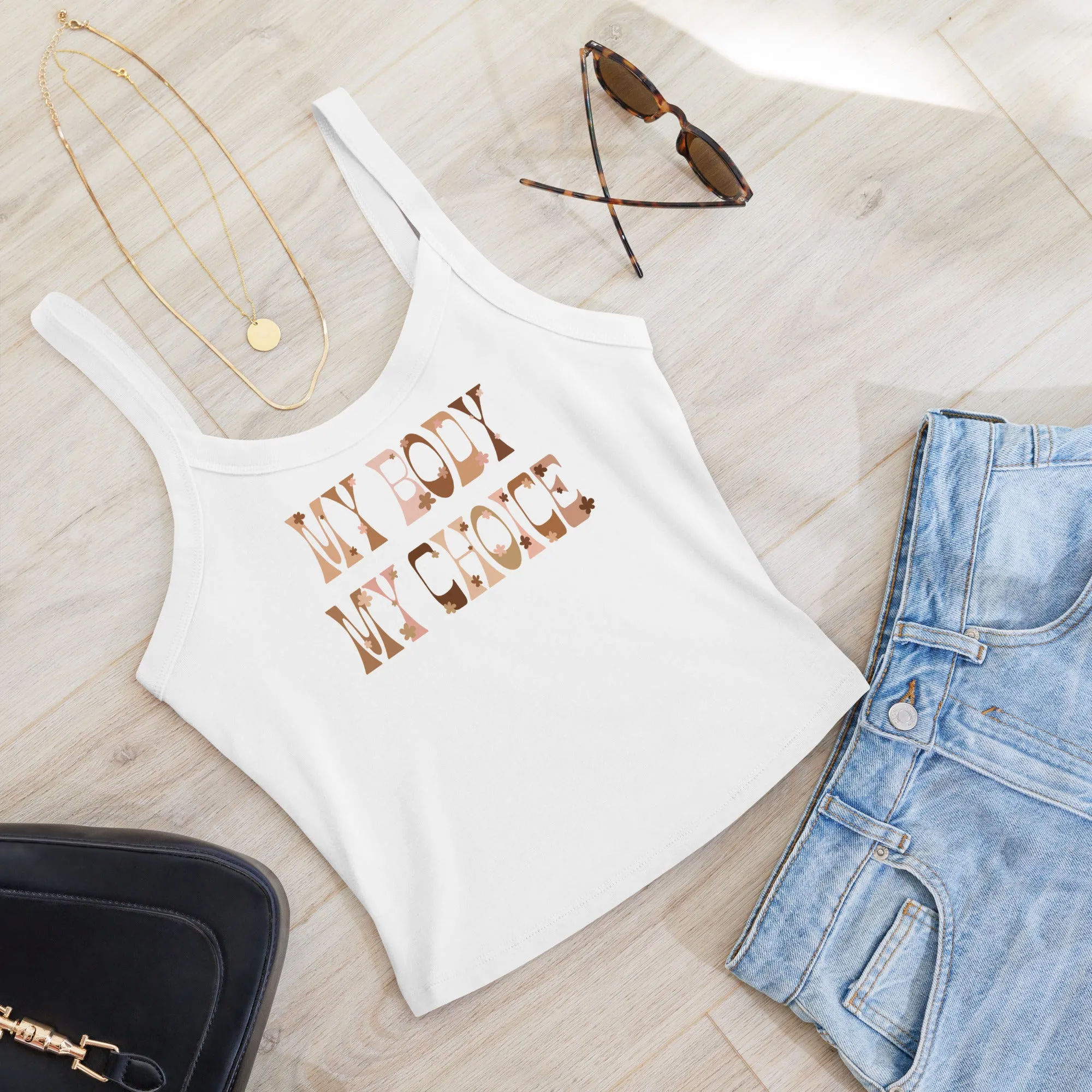 My Body My Choice Scoop Neck Tank Top