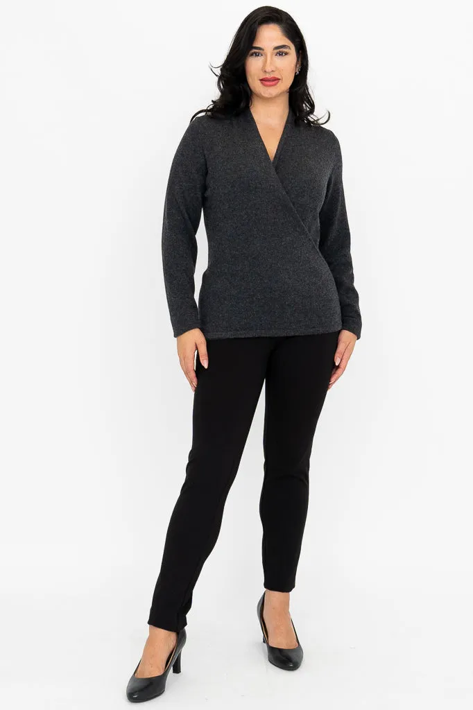 New York Sweater, Charcoal, Wool Cashmere