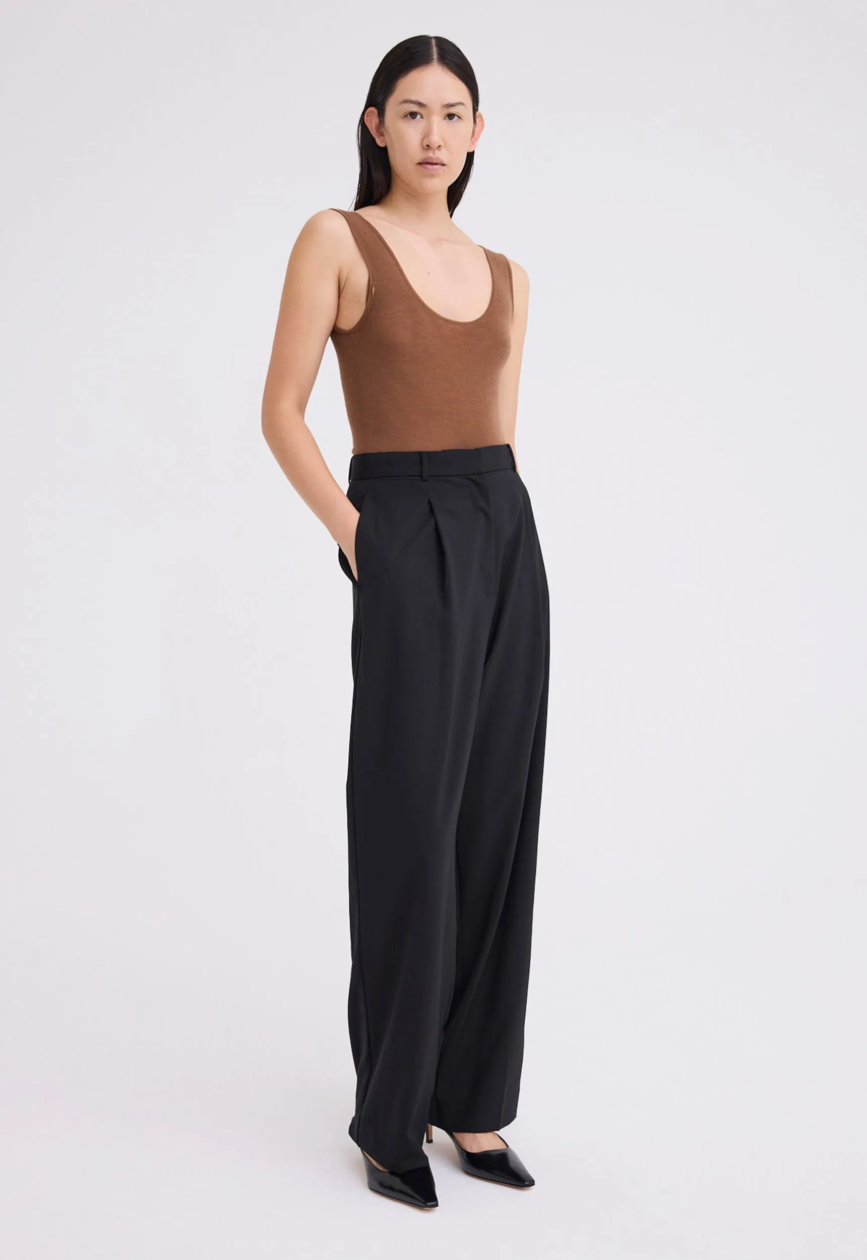 Nisha Wool Pant - Black