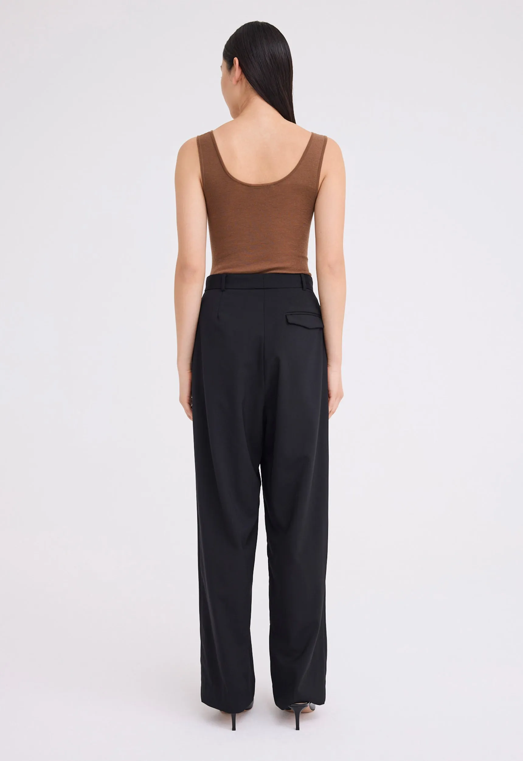 Nisha Wool Pant - Black