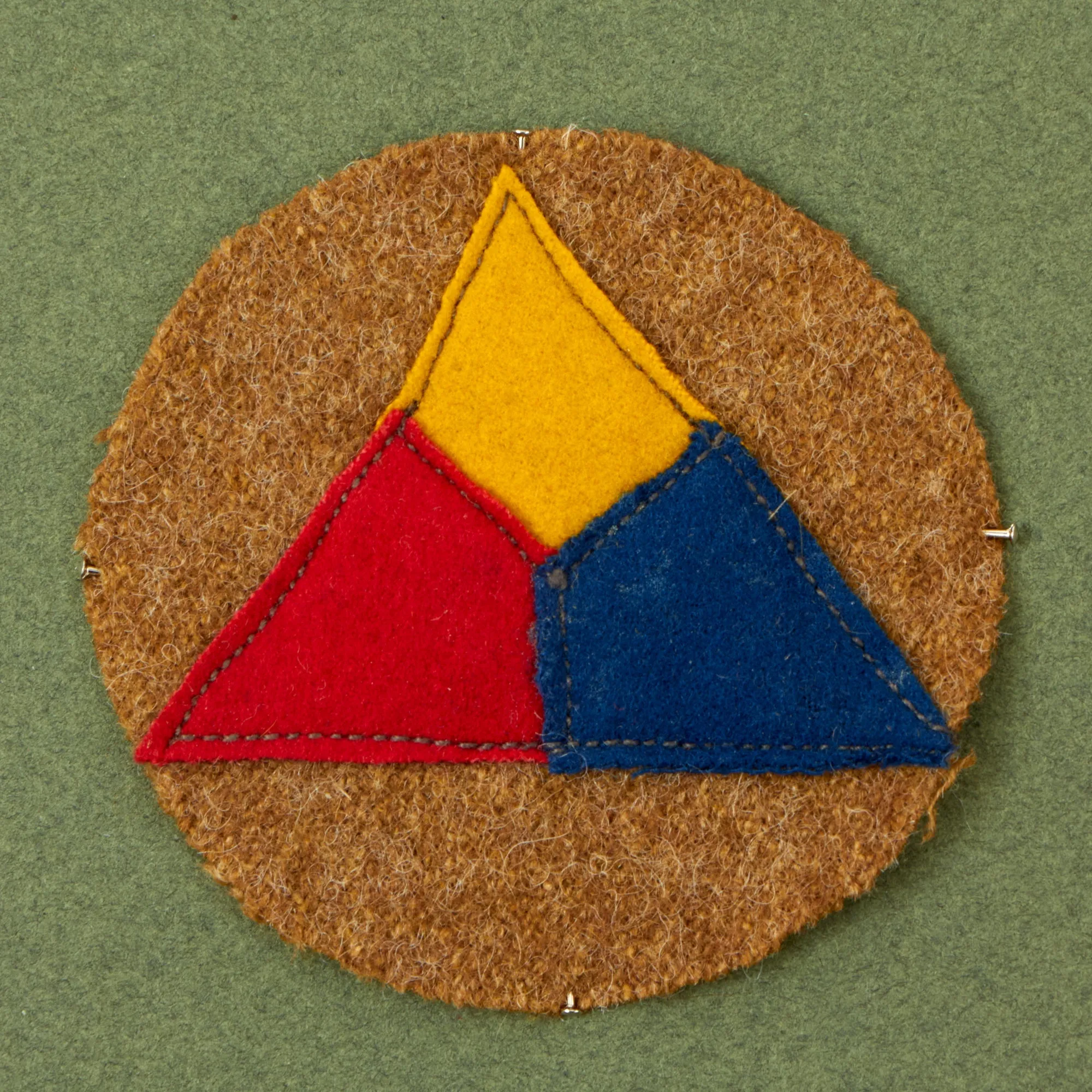 Original U.S. WWI Army Tank Corp Sleeve Patch Set - Formerly Part of the A.A.F. Tank Museum