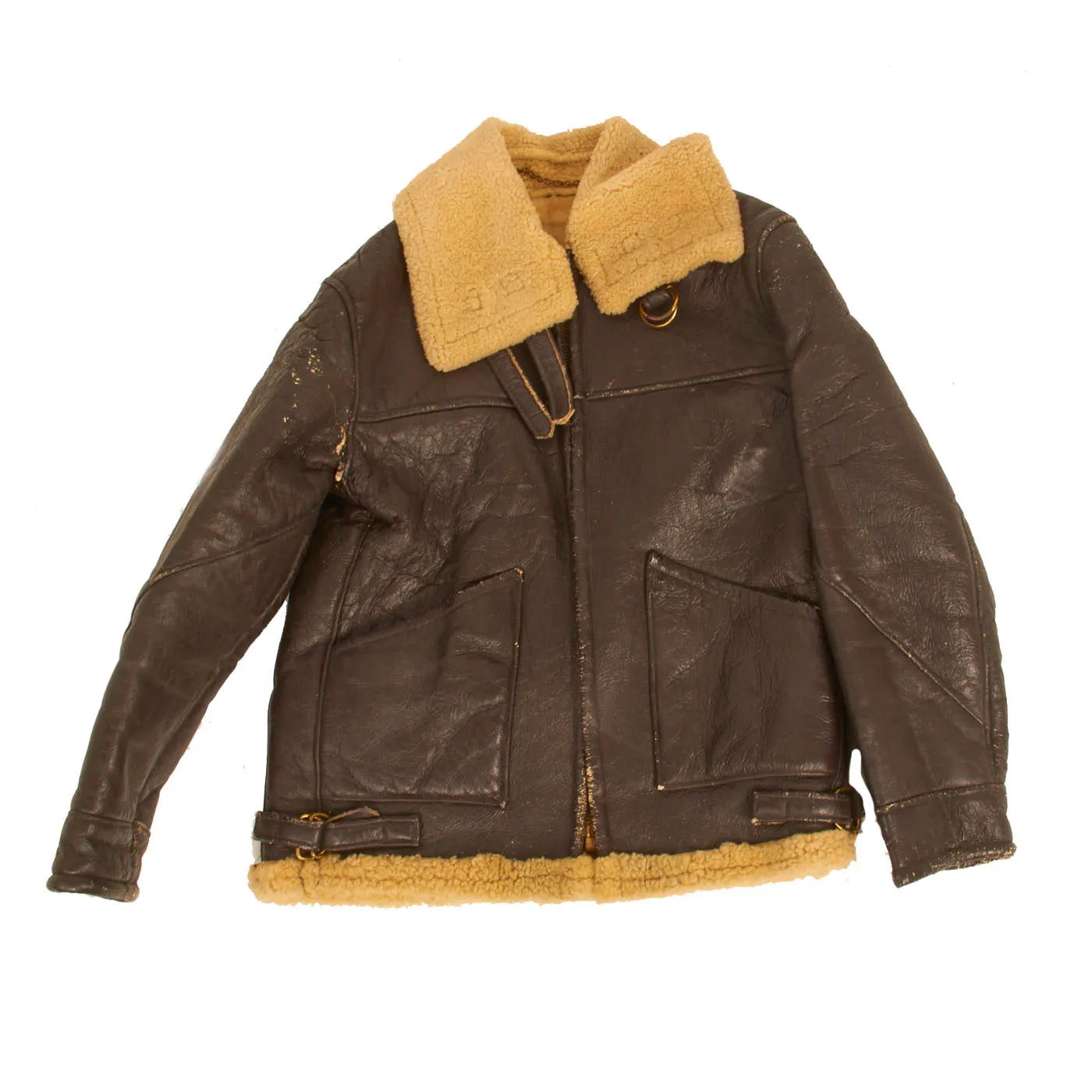 Original U.S. WWII Army Air Forces B-3 Sheepskin Bomber Jacket