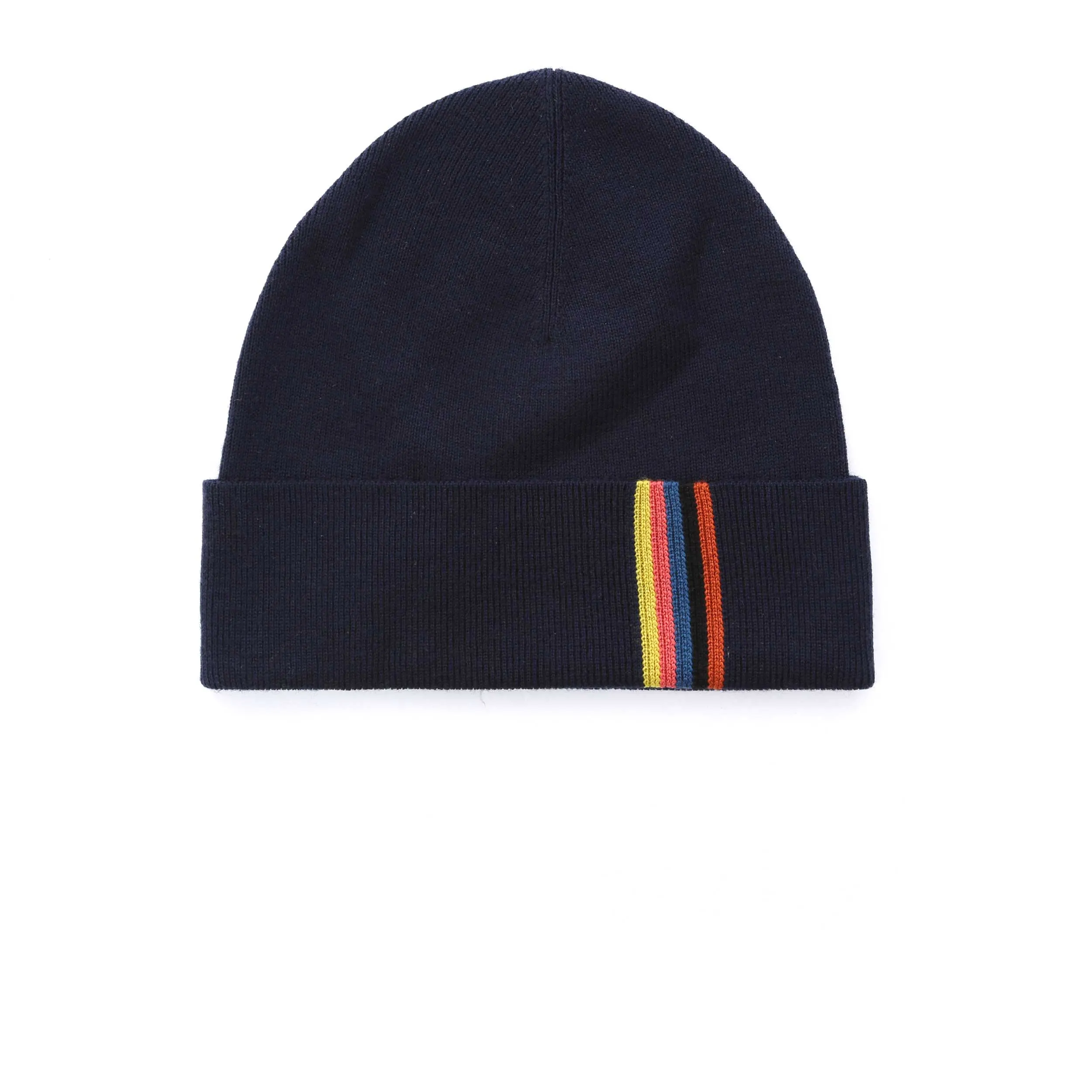 Paul Smith Artist End Beanie Hat in Navy