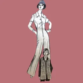 PDF - Vintage 1970s Pattern – All in One Jumpsuit & Gilet, Sleeveless Coat -  Bust 38” (96.5cm) - Instantly  Print at Home