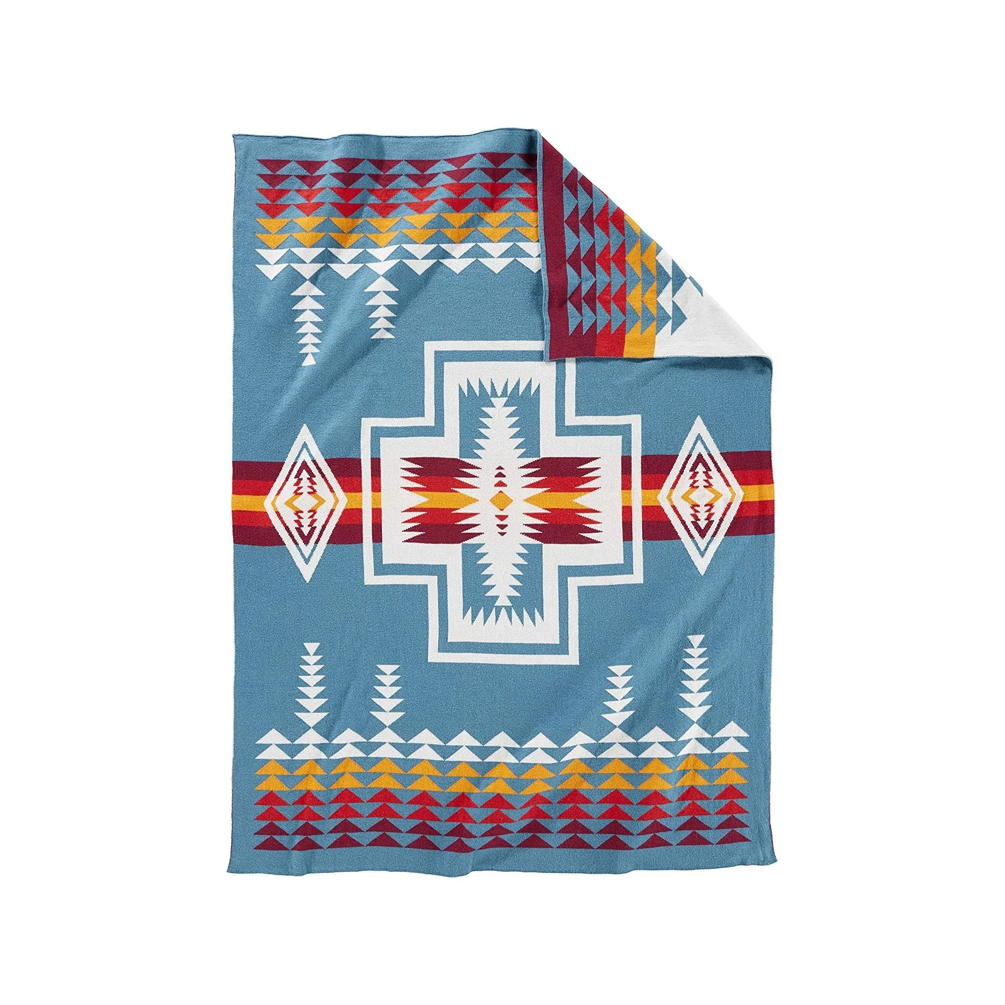 Pendleton Knit Baby Blanket with Beanie | more colors available