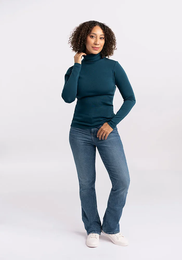 Peyton Turtleneck - Real Teal