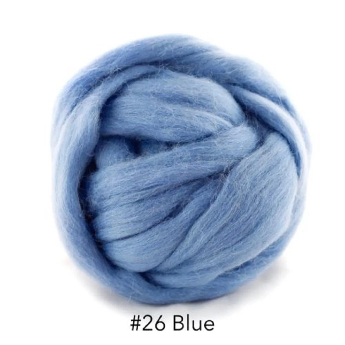 Polish Merino Wool Top - Blue