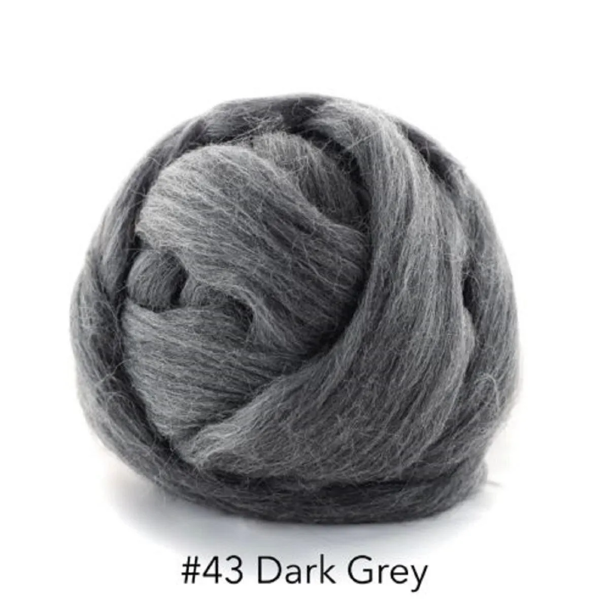 Polish Merino Wool Top - Dark Gray