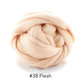 Polish Merino Wool Top - Flesh