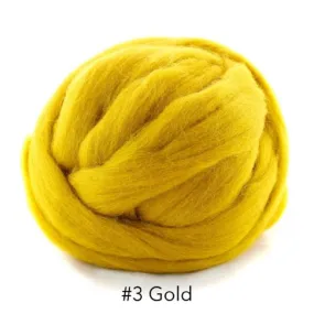 Polish Merino Wool Top - Gold