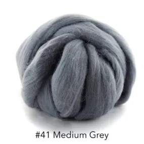 Polish Merino Wool Top - Medium Gray