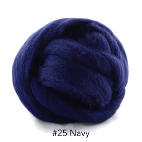 Polish Merino Wool Top - Navy