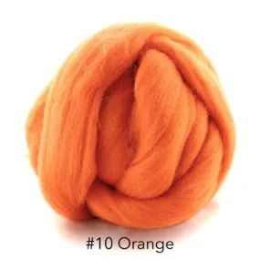 Polish Merino Wool Top - Orange