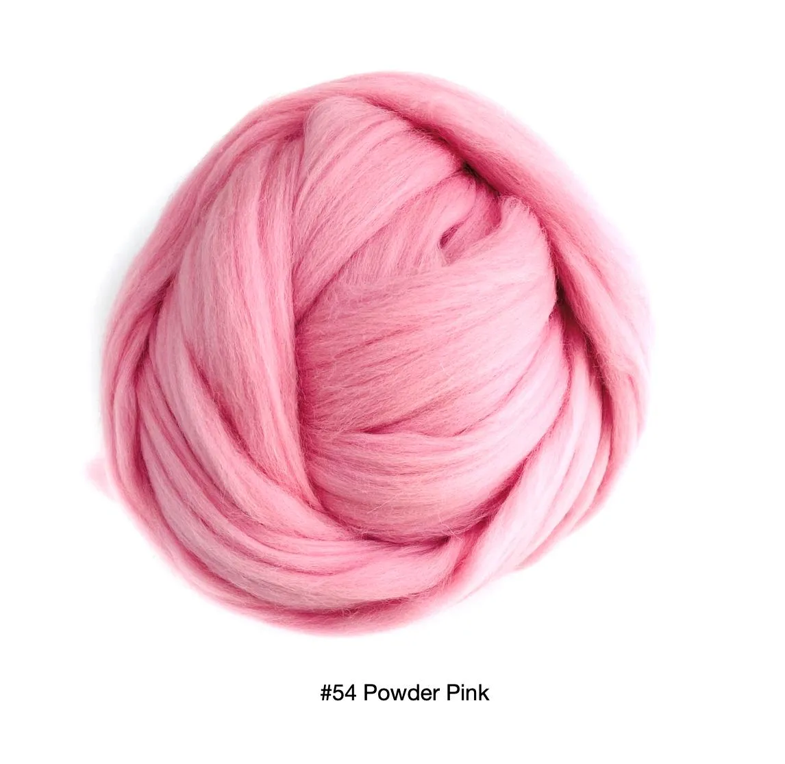 Polish Merino Wool Top - Powder Pink