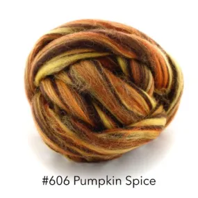 Polish Merino Wool Top - Pumpkin Spice