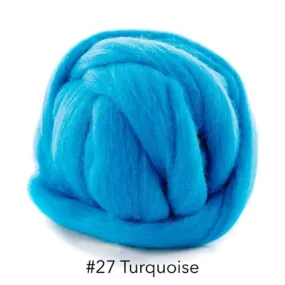 Polish Merino Wool Top -  Turquoise