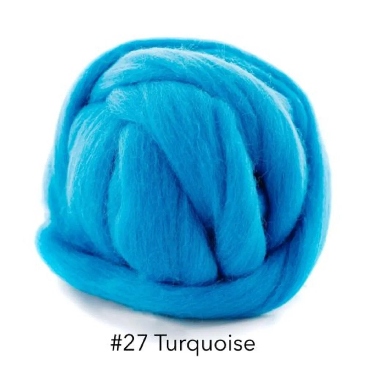 Polish Merino Wool Top -  Turquoise