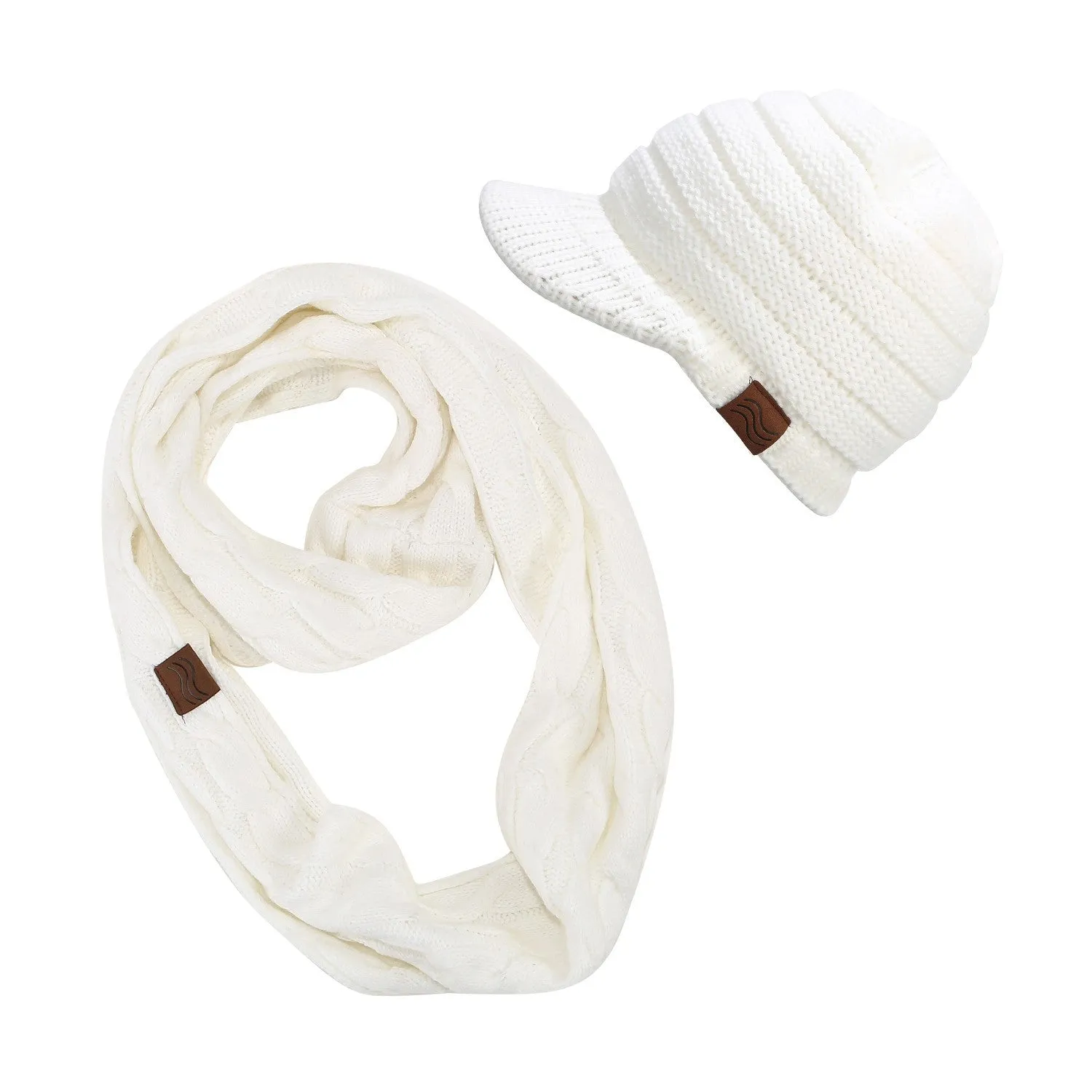 ponytail beanies & scarf sets