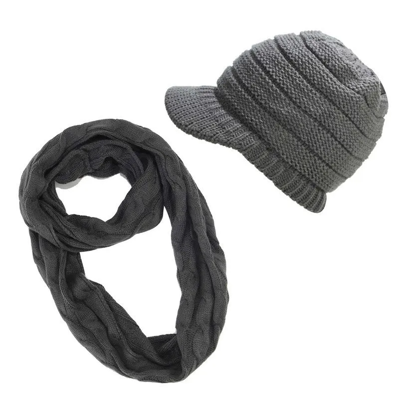 ponytail beanies & scarf sets