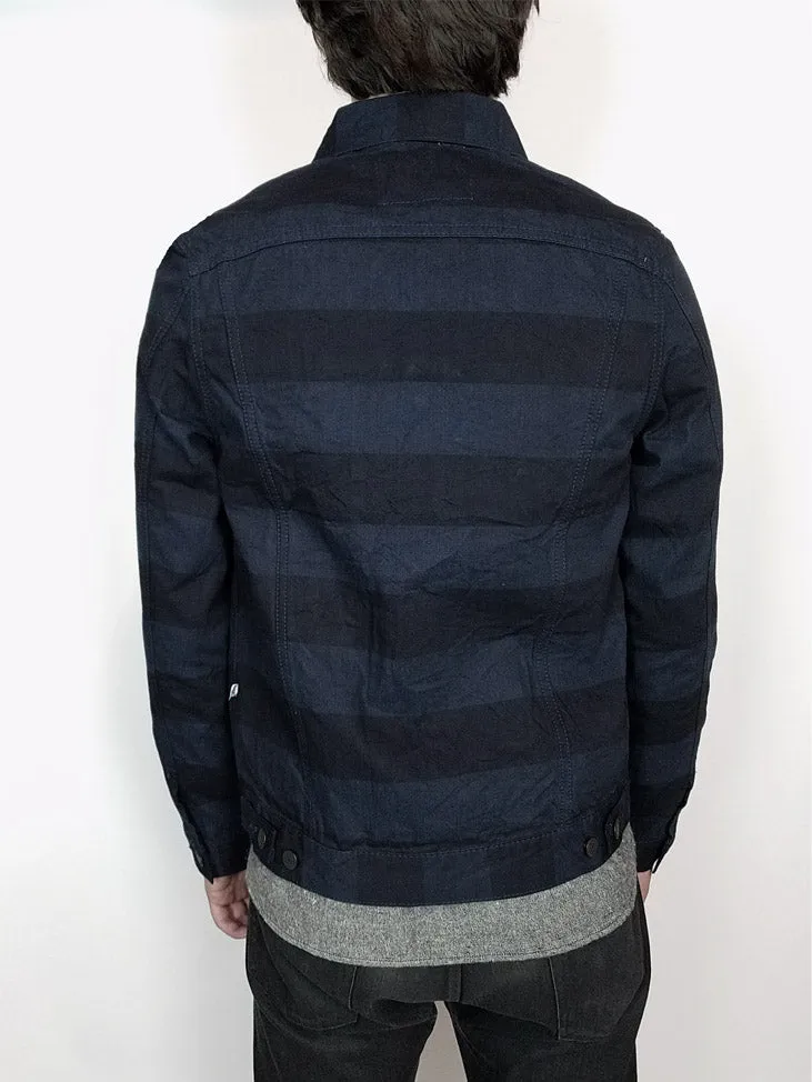 Pure Blue Japan Indigo Border Jacket