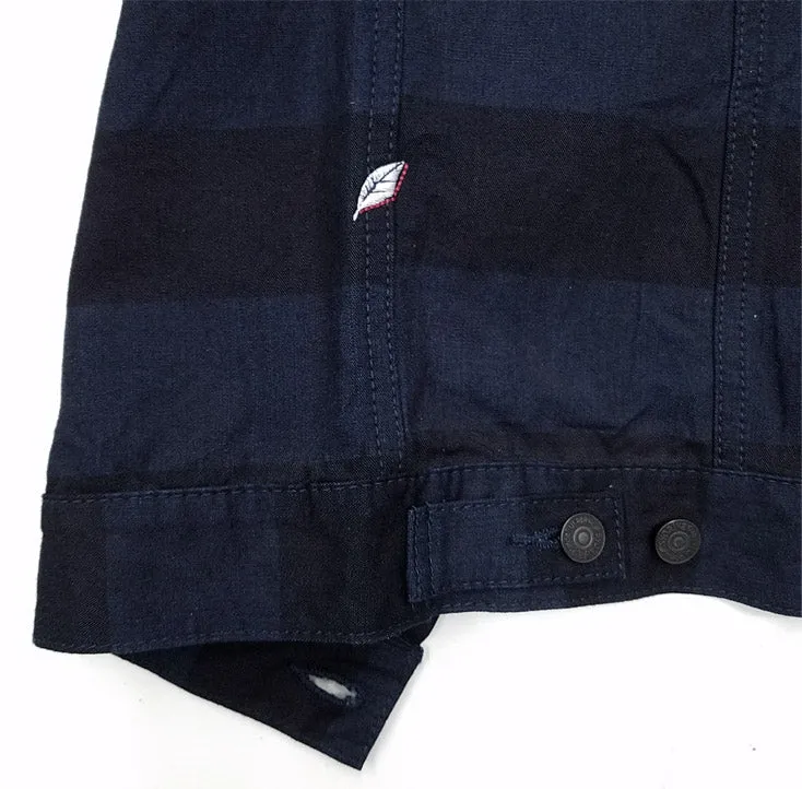 Pure Blue Japan Indigo Border Jacket