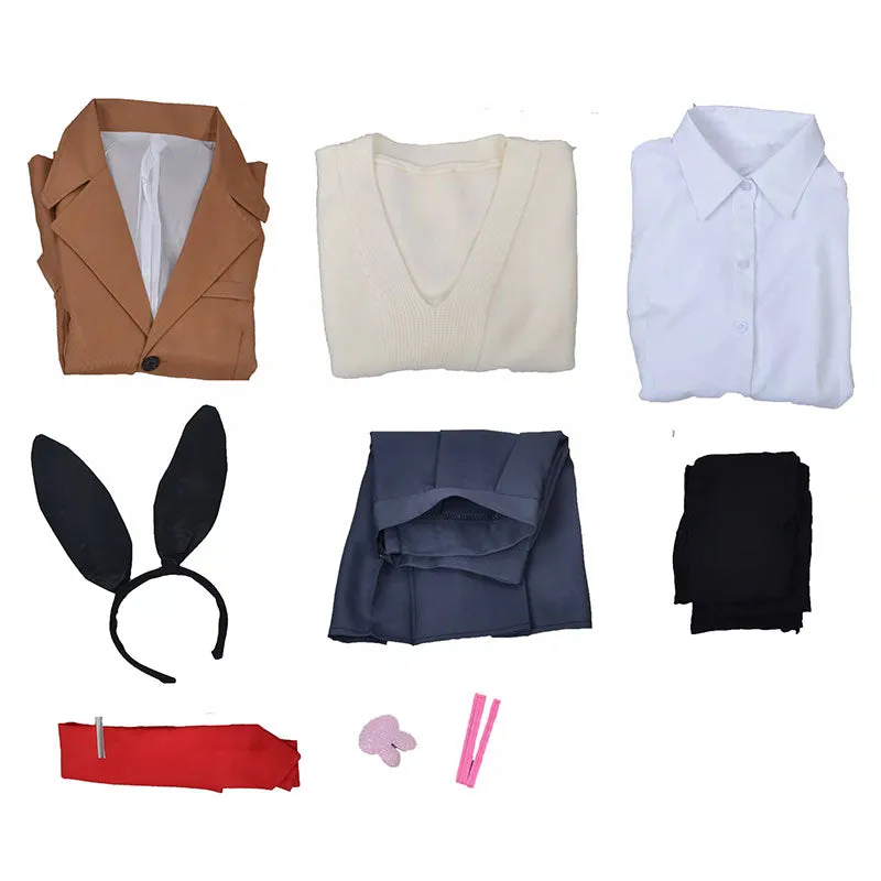 Rascal Does Not Dream of Bunny Girl Senpai Mai Sakurajima Cosplay Costume