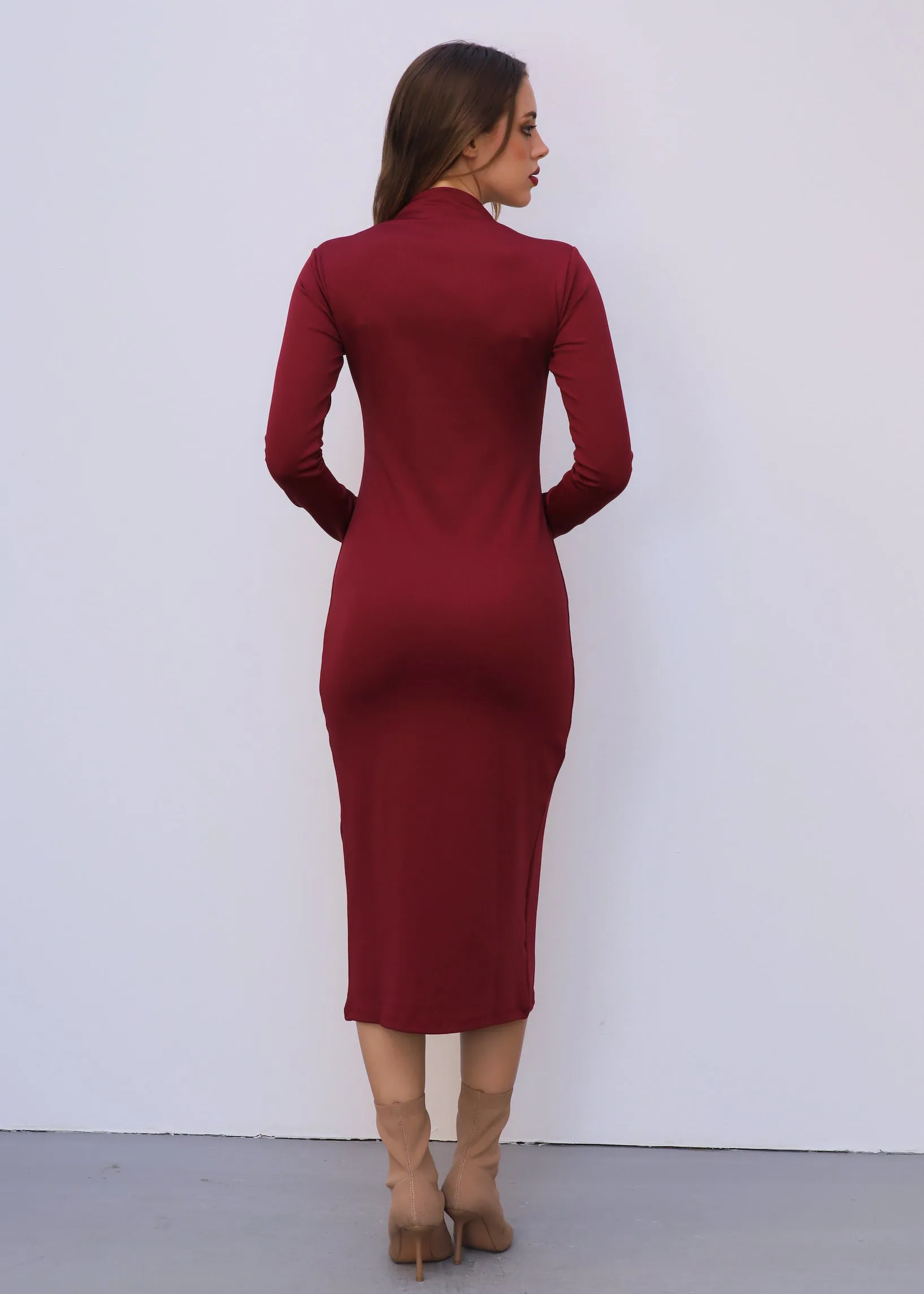 Ribbed Fitted Dress