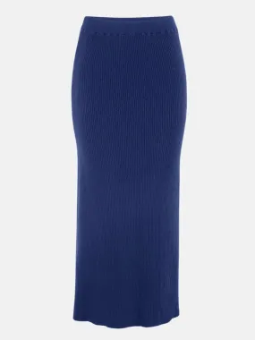 RIBBED KNIT STRAIGHT SKIRT