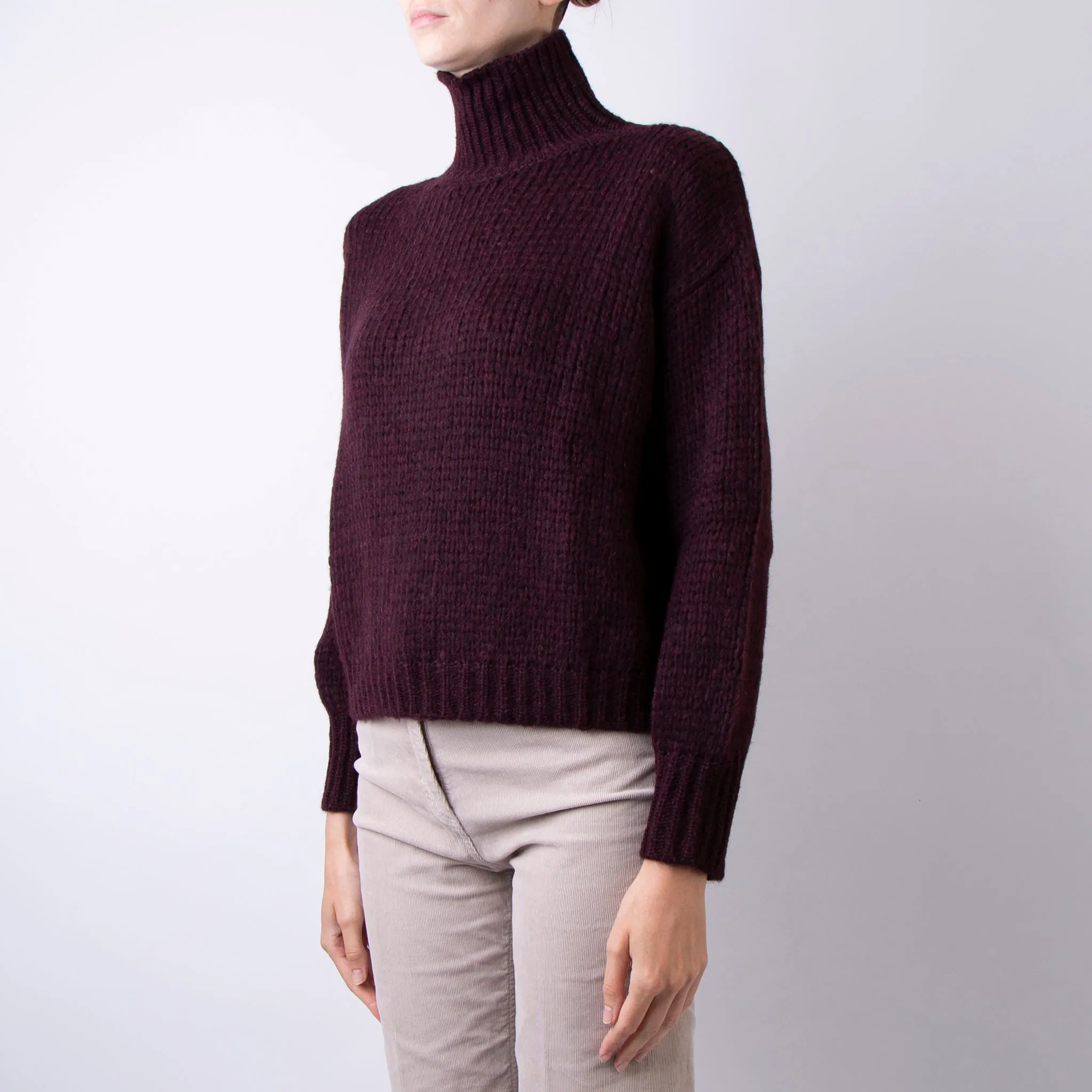 ROBERTO COLLINA SWEATER A47003 36 BORDAUX