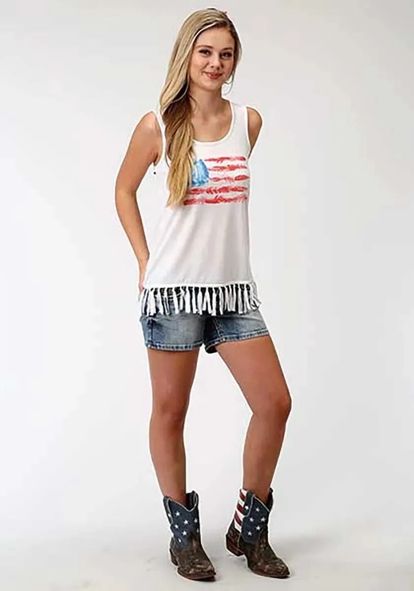 Roper Americana (White) - Women's Tank Top