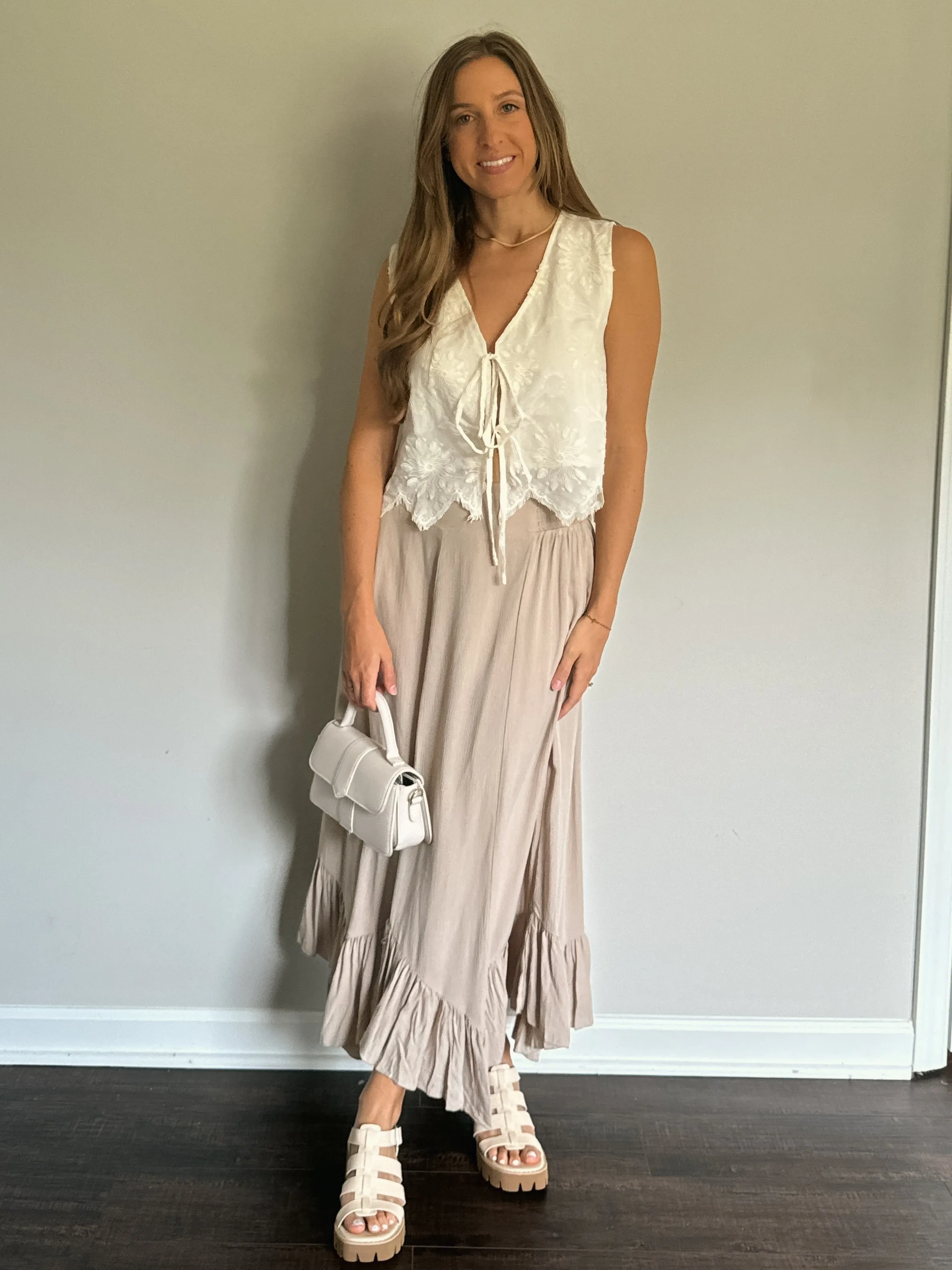 Ruffled Maxi Skirt