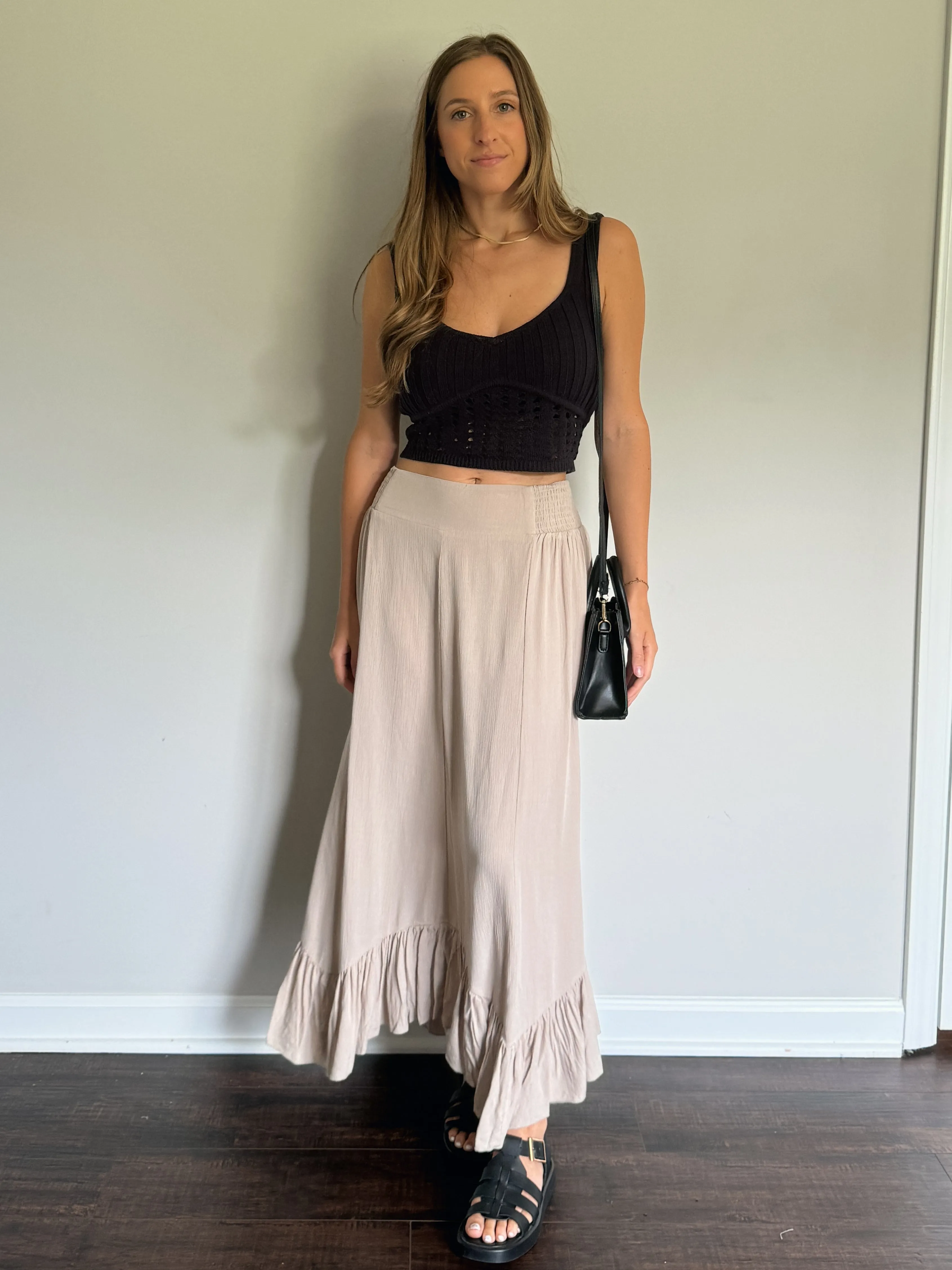 Ruffled Maxi Skirt