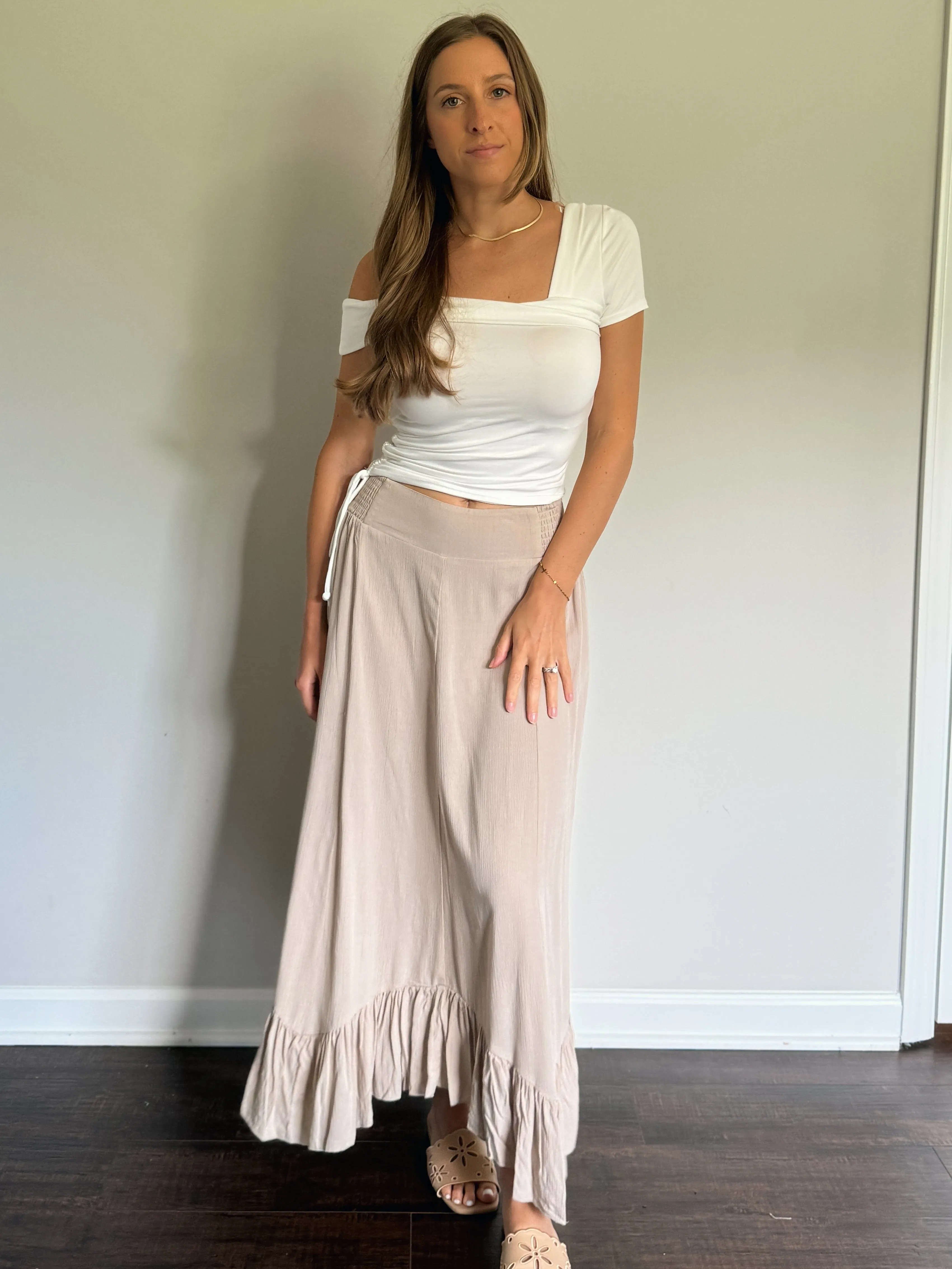 Ruffled Maxi Skirt