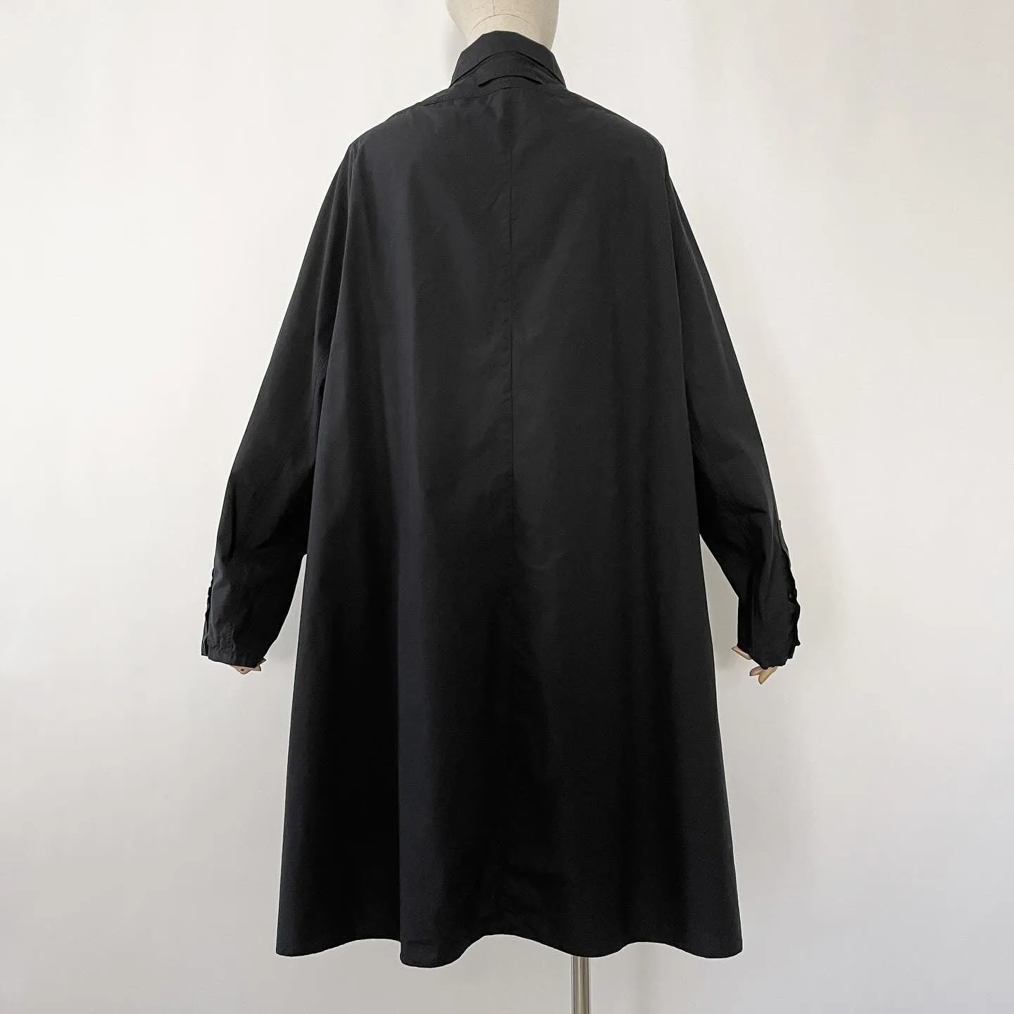 RUNDHOLZ Oversized Black Cotton Dress