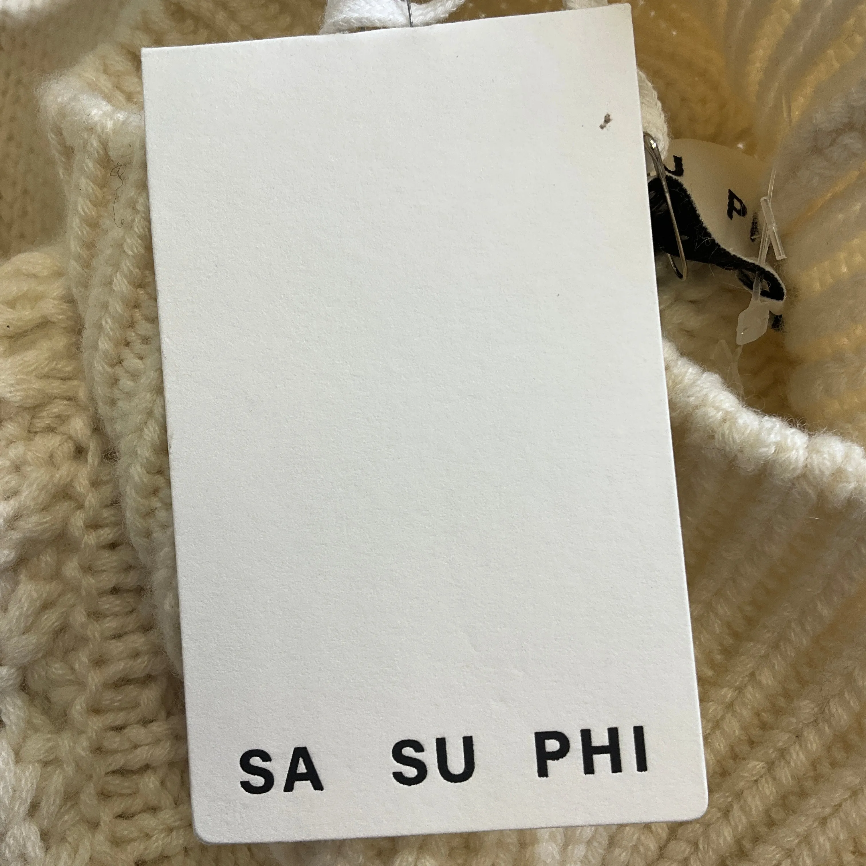 Sa Su Phi Ivory Long Sleeved Cashmere Knit Turtleneck Sweater