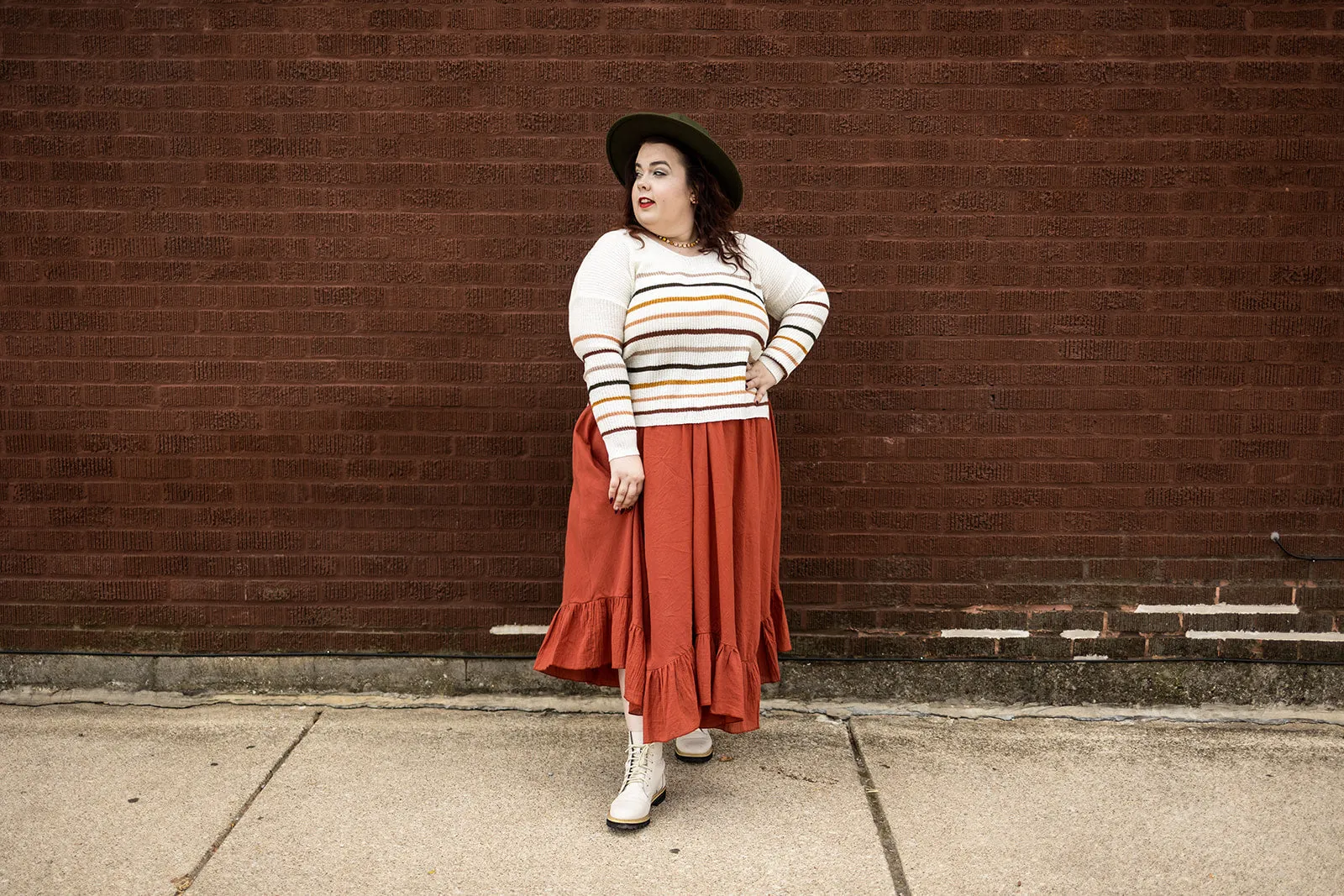 savannah skirt in rust