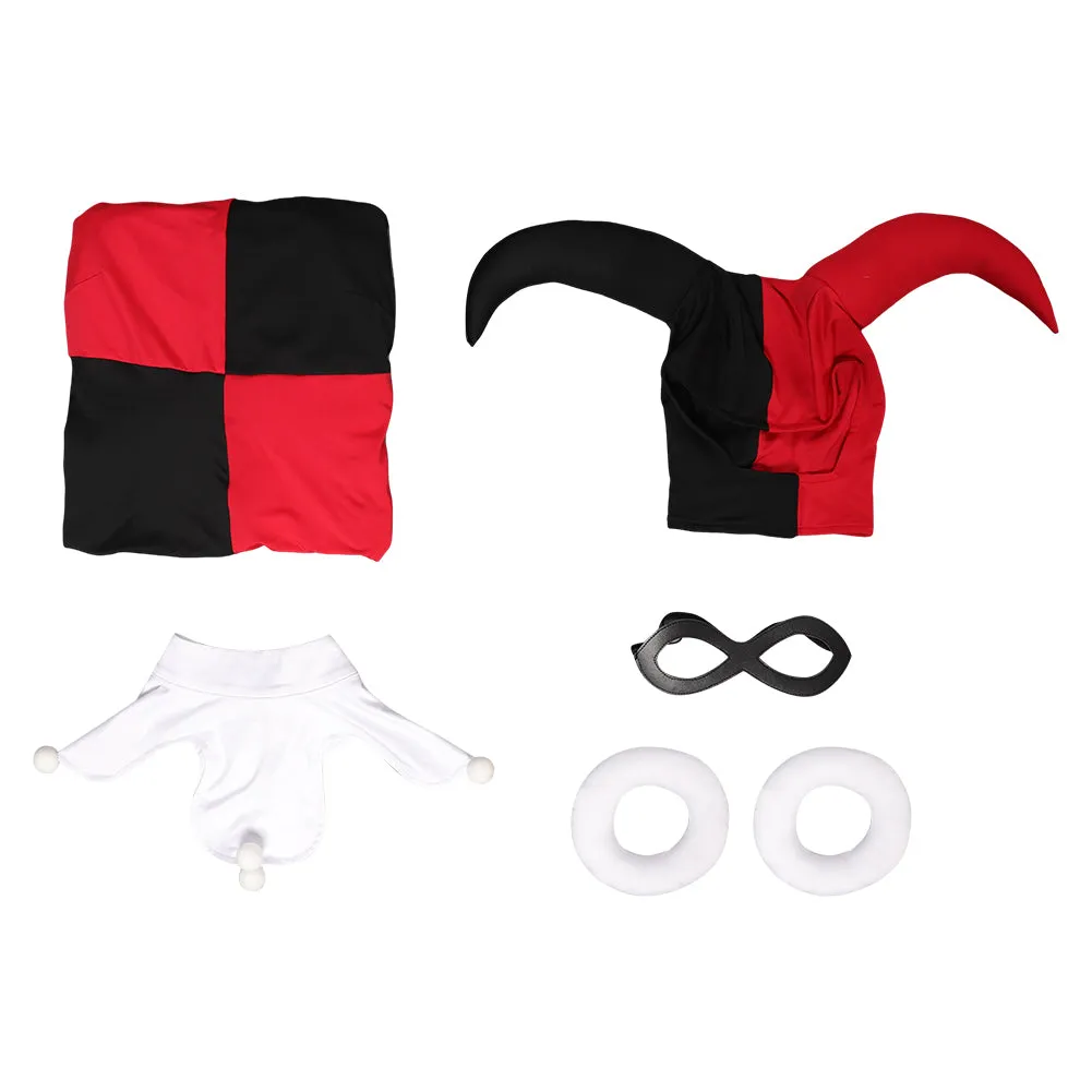 Scooby-Doo Harley Quinn Women Black and Red Set Jumpsuit Party Carnival Halloween Cosplay Costume