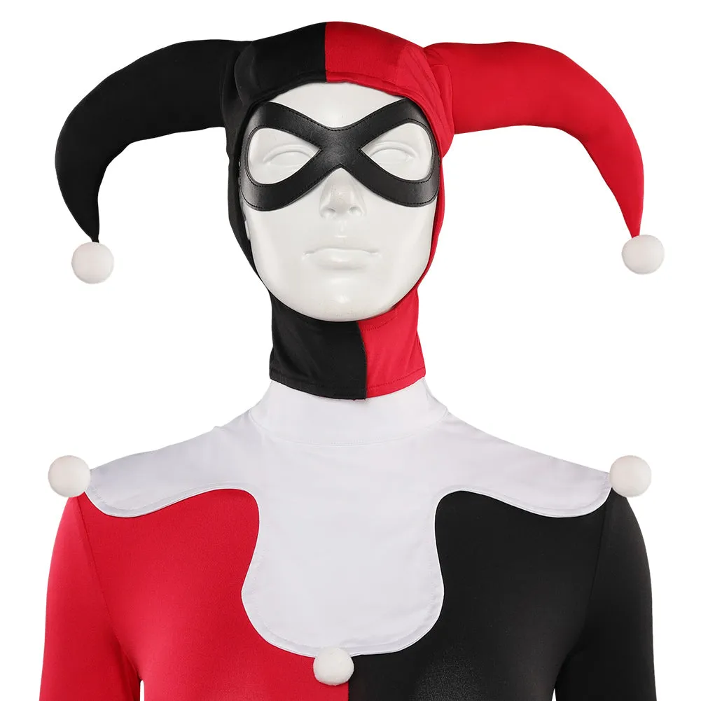 Scooby-Doo Harley Quinn Women Black and Red Set Jumpsuit Party Carnival Halloween Cosplay Costume