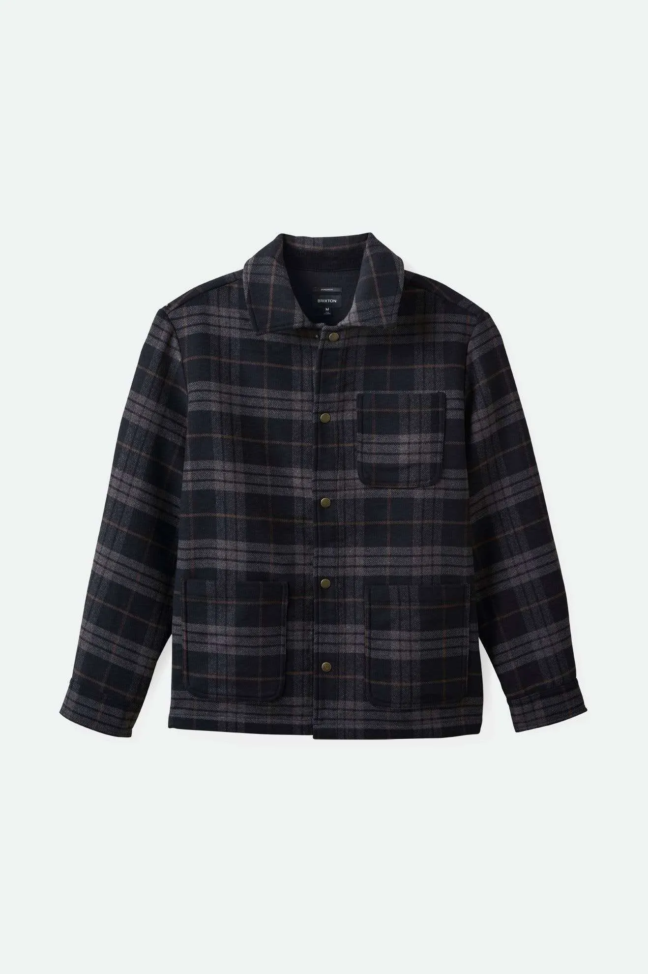 Shop Menswear Chore Coat - Black/Charcoal Plaid