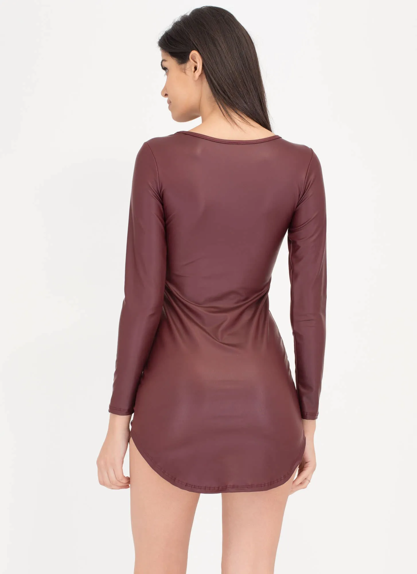 Smooth Moves Vegan Leather Dress