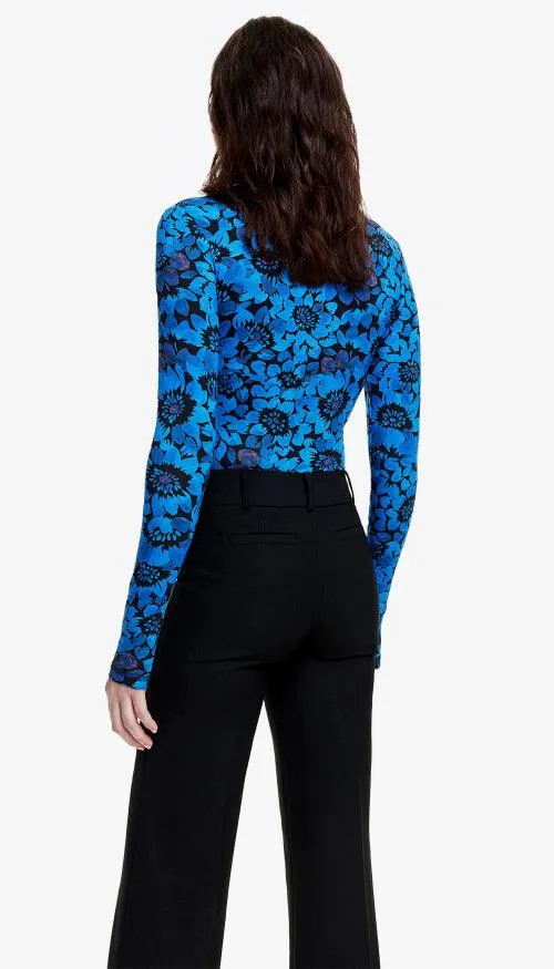 Smythe Lapis Floral Turtleneck