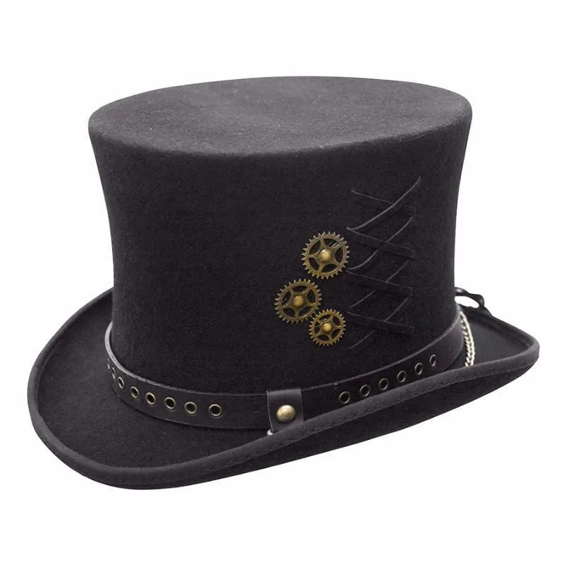 Steampunk Wool Top Hat