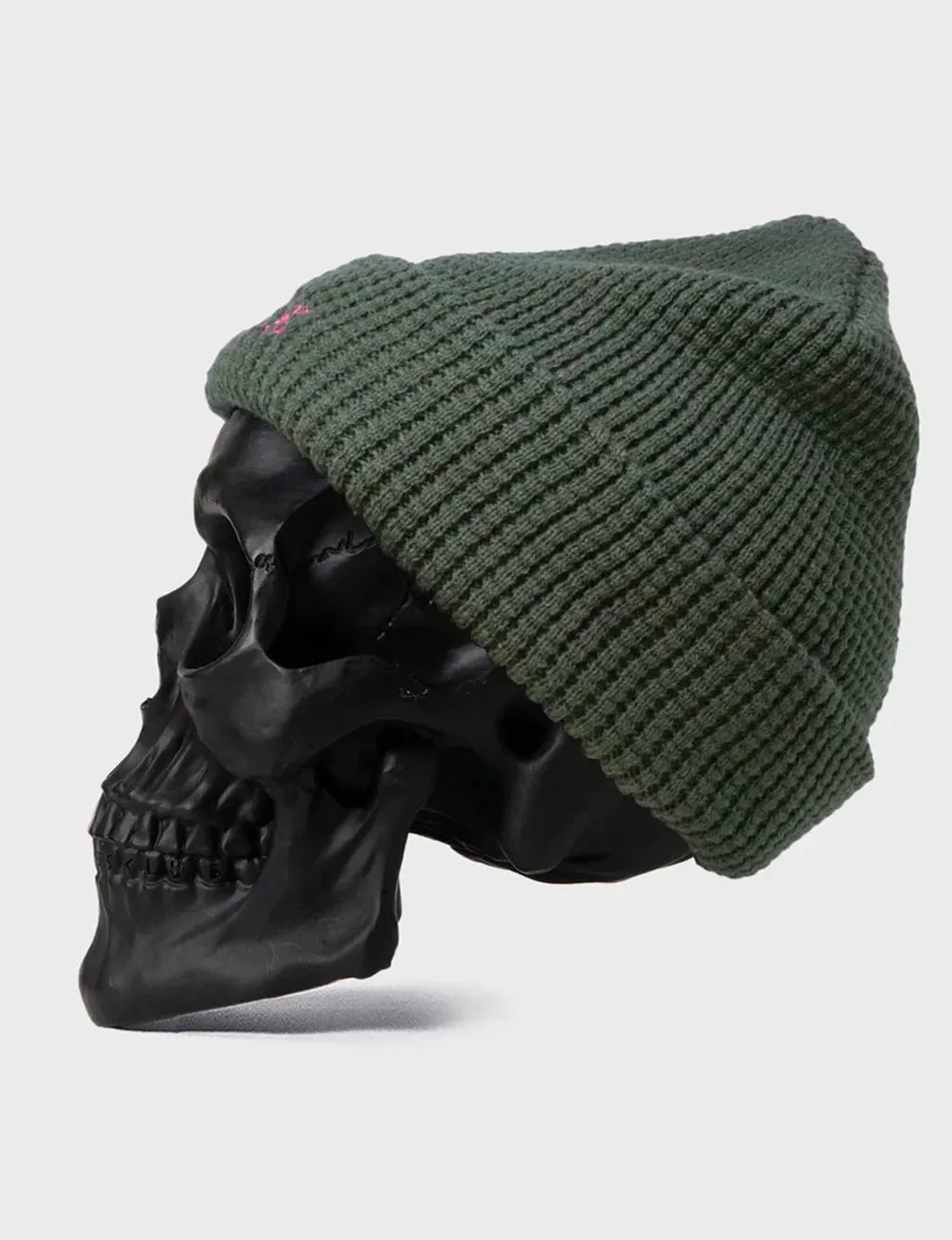 STEEZE WAFFLE KNIT BEANIE - KHAKI