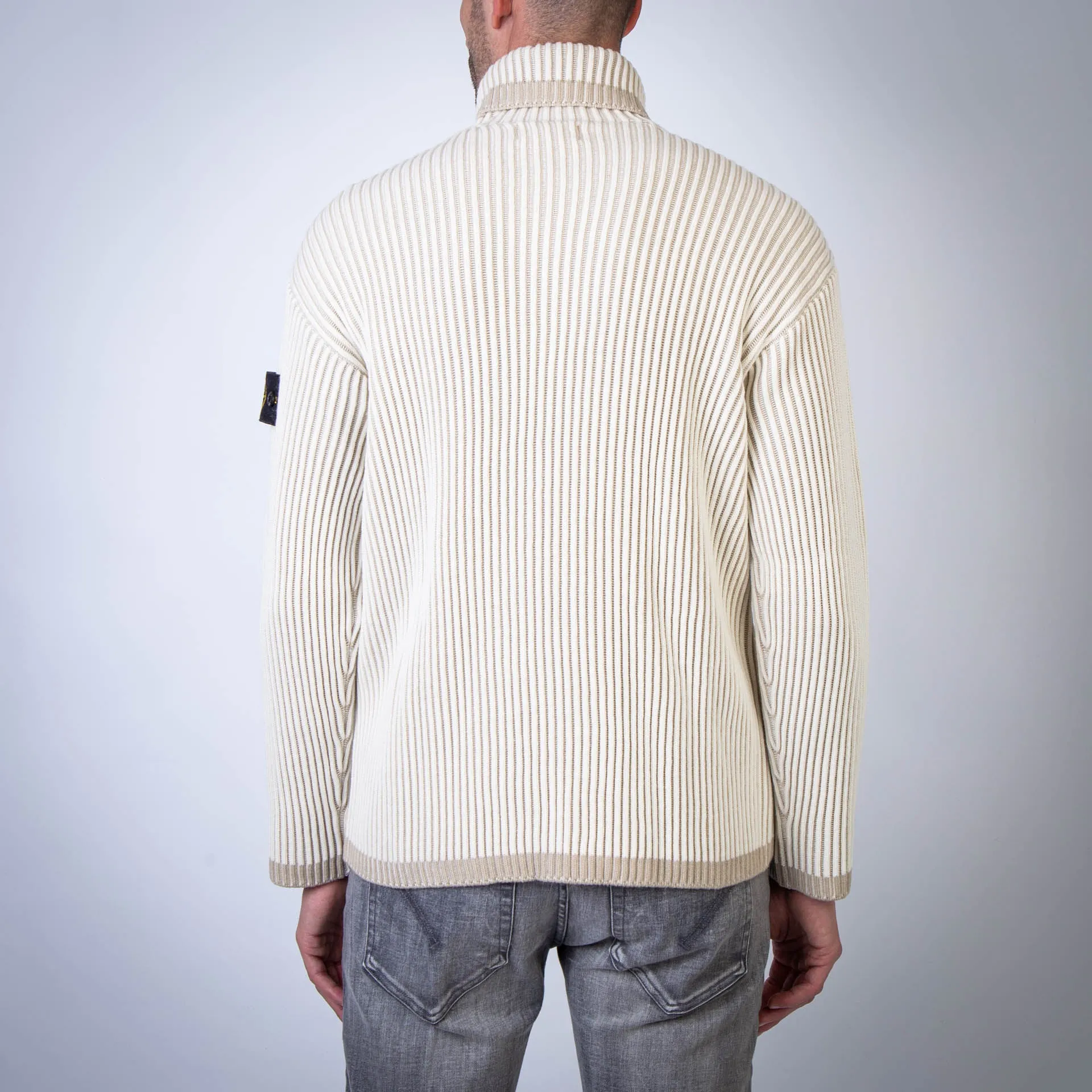 STONE ISLAND SWEATER 8115551C1 V0099 IVORY