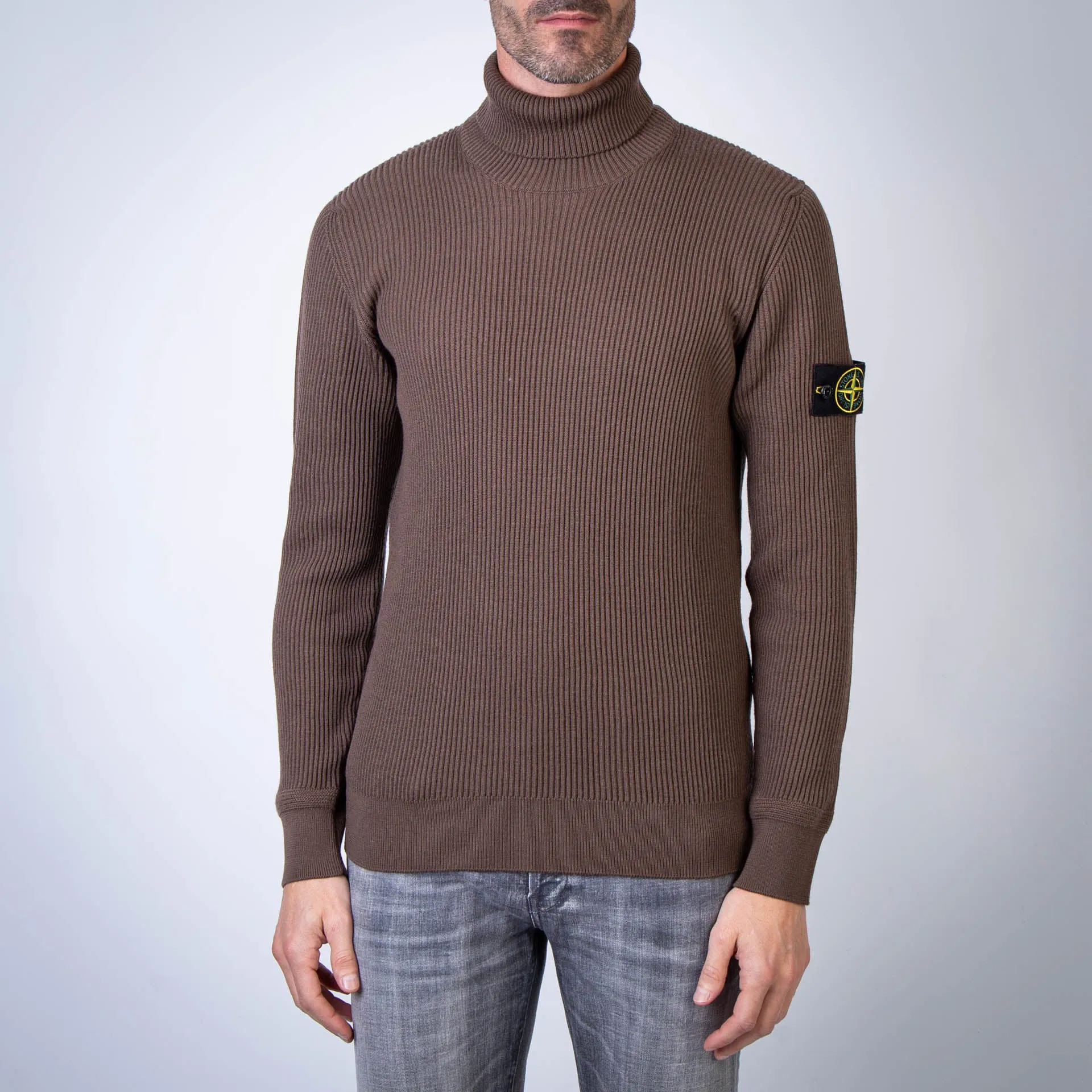 STONE ISLAND SWEATER 8115552C2 V0075 BROWN