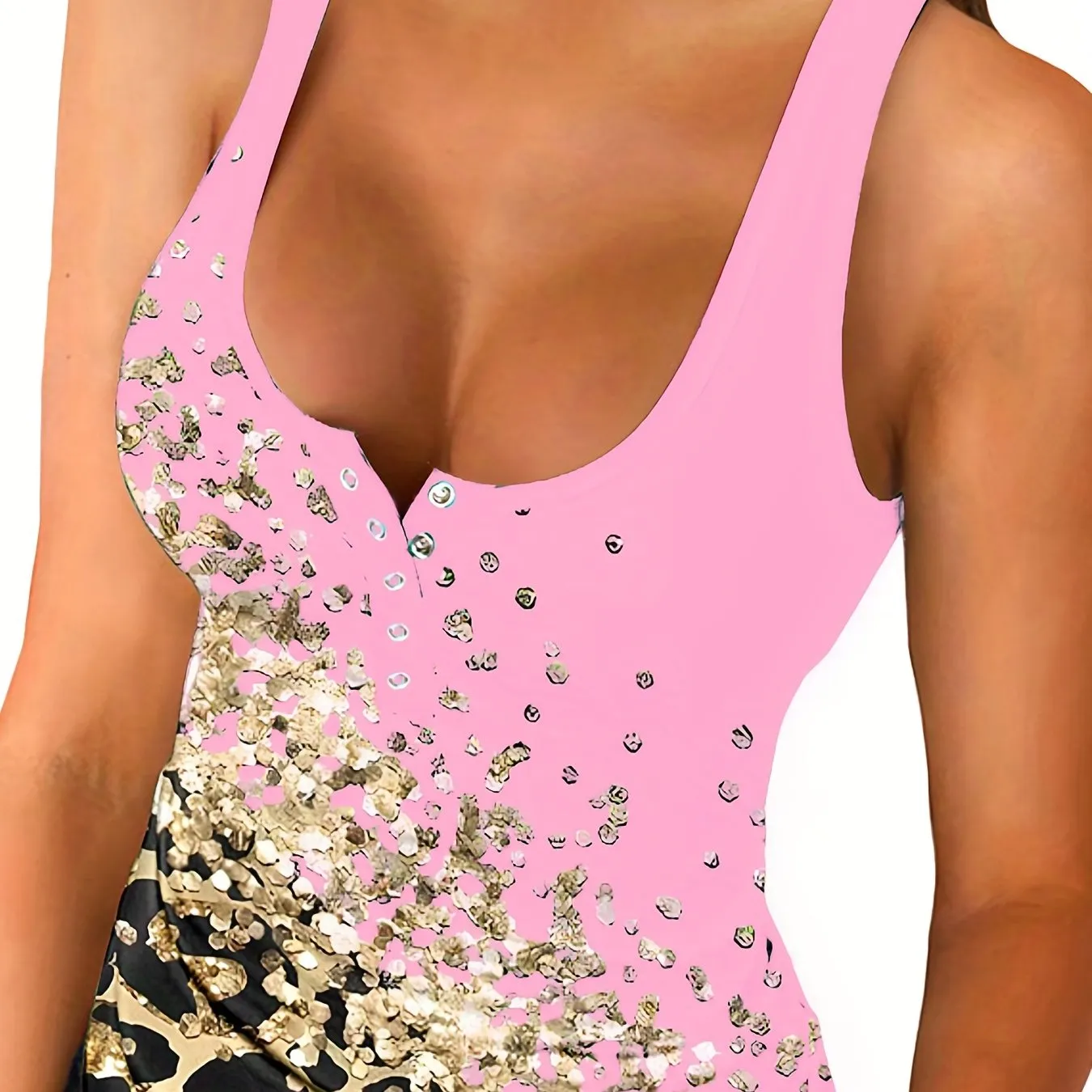 Stylish Leopard Print Tank Top for Womens Summer Wardrobe