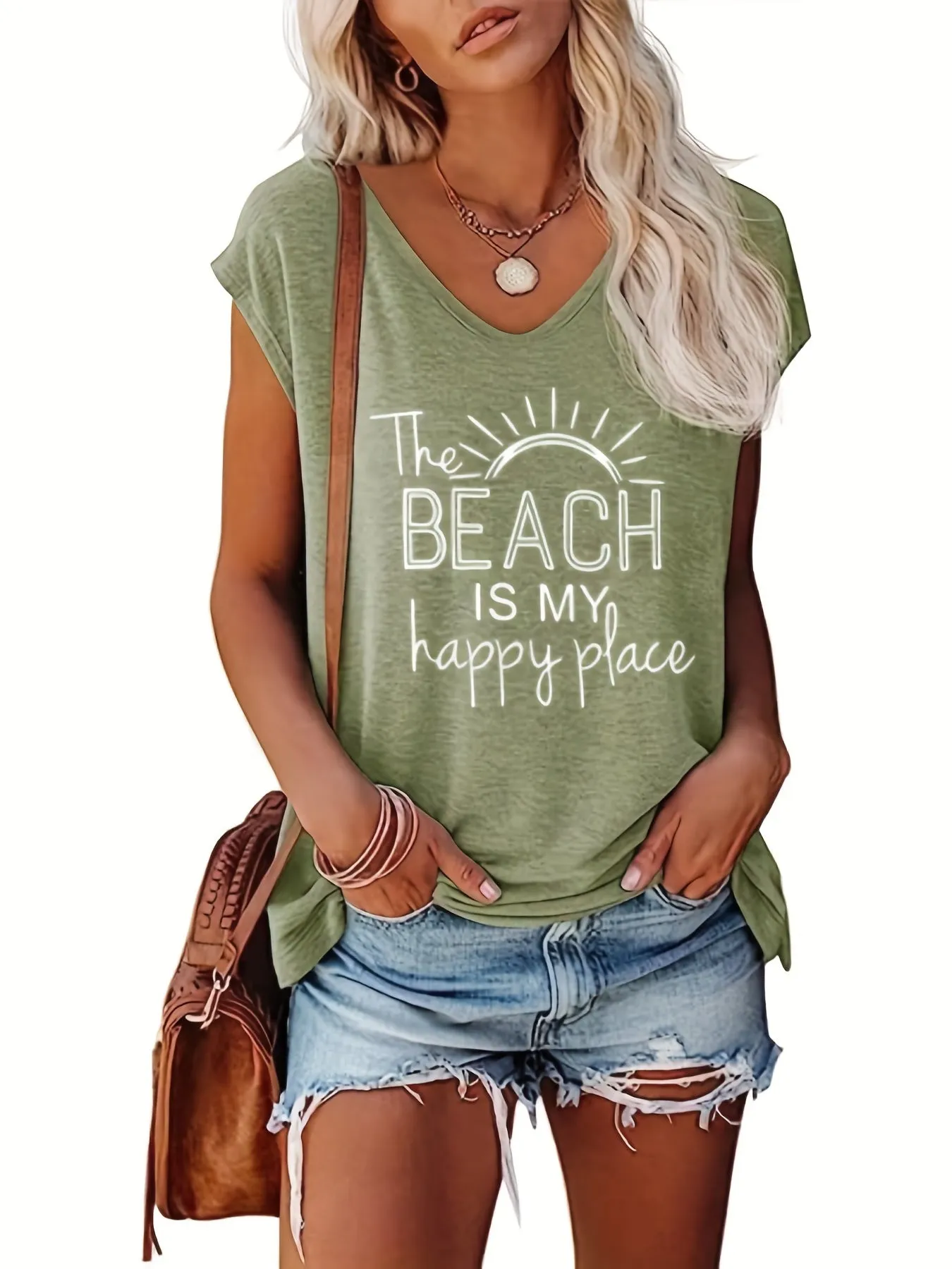 Stylish VNeck Tank Top Perfect Casual Wear for Summer