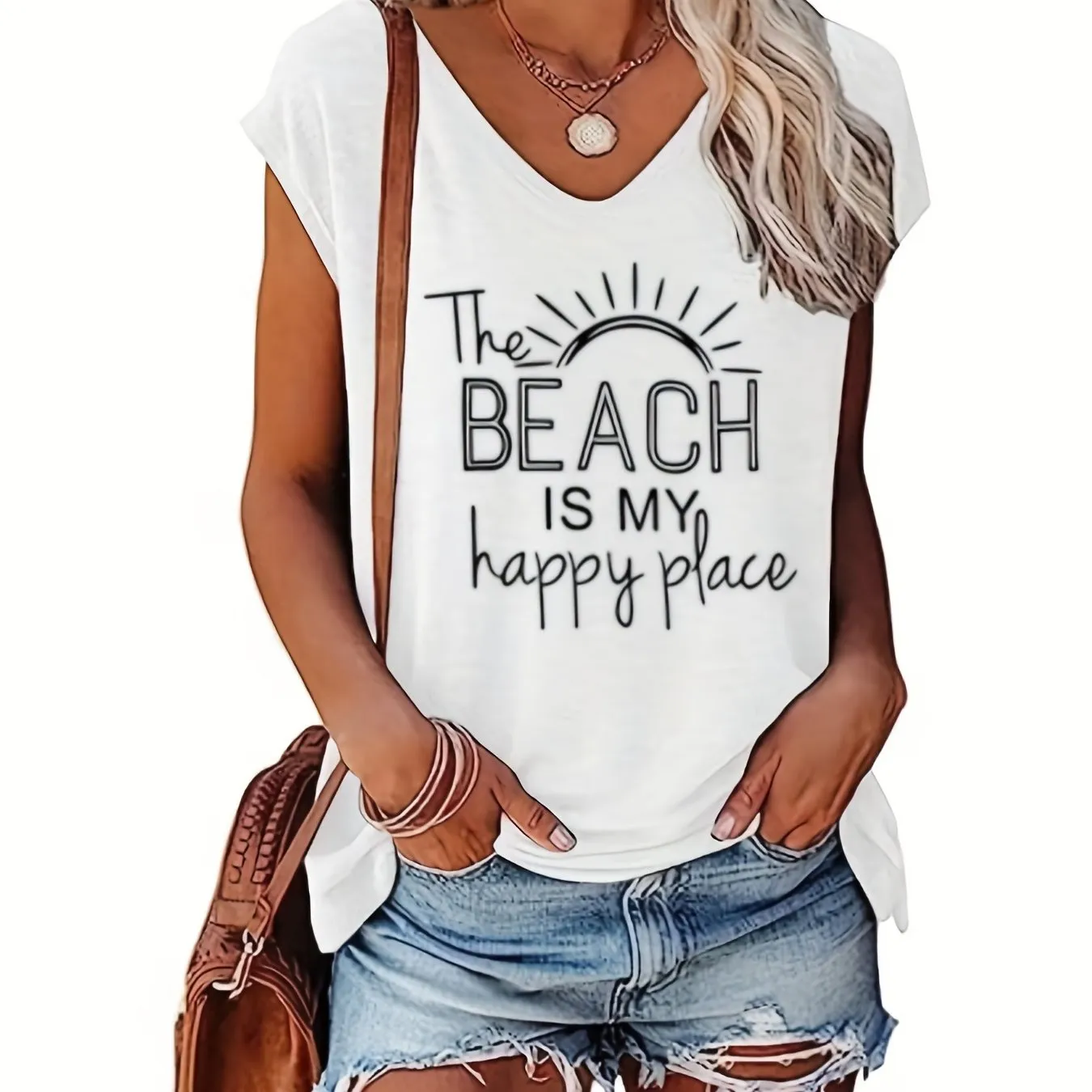 Stylish VNeck Tank Top Perfect Casual Wear for Summer